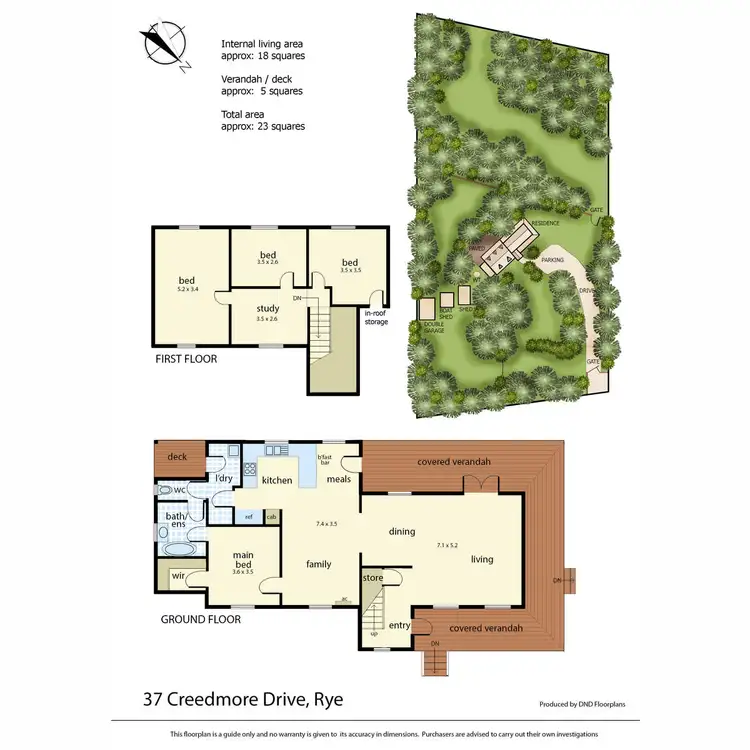 Floorplan of Homely house listing, 37 Creedmore Drive, Rye VIC 3941