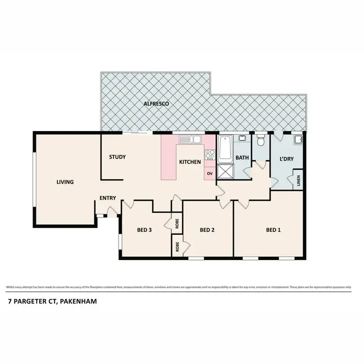 Floorplan of Homely house listing, 7 Pargeter Court, Pakenham VIC 3810