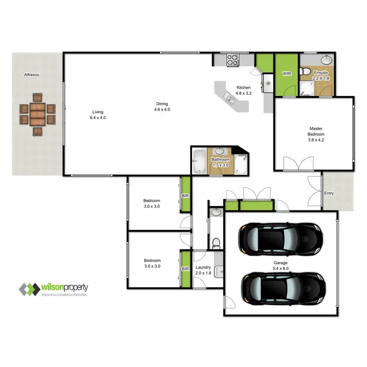 Floorplan of Homely house listing, 2/12 Galway Court, Traralgon VIC 3844