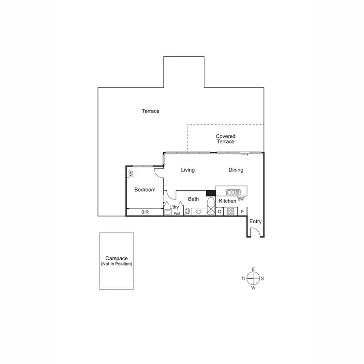 Floorplan of Homely apartment listing, B410/55 Bay Street, Port Melbourne VIC 3207