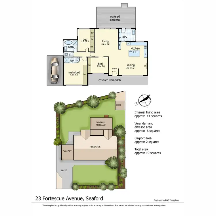 Floorplan of Homely house listing, 23 Fortescue Avenue, Seaford VIC 3198