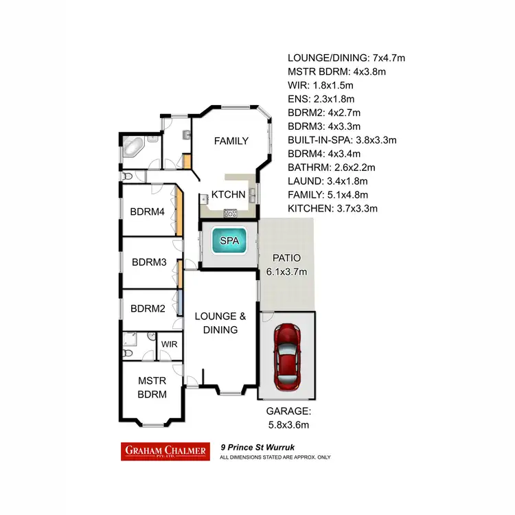 Floorplan of Homely house listing, 9 Prince Street, Wurruk VIC 3850