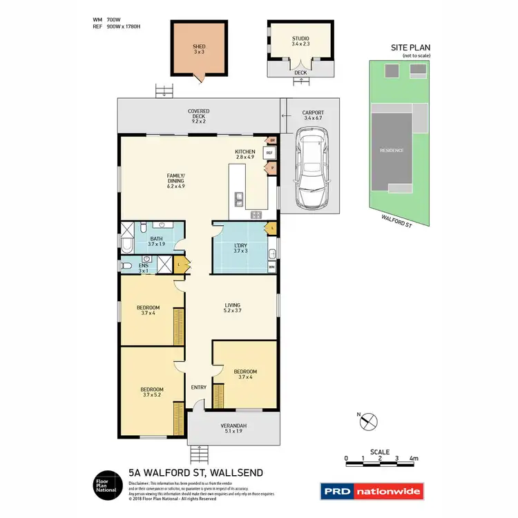Floorplan of Homely house listing, 5a Walford Street, Wallsend NSW 2287