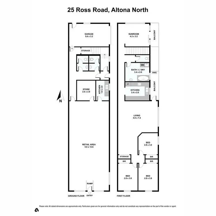 Floorplan of Homely other listing, 25 Ross Road, Altona North VIC 3025