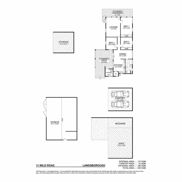 Floorplan of Homely house listing, 11 Wild Road, Bald Knob QLD 4552