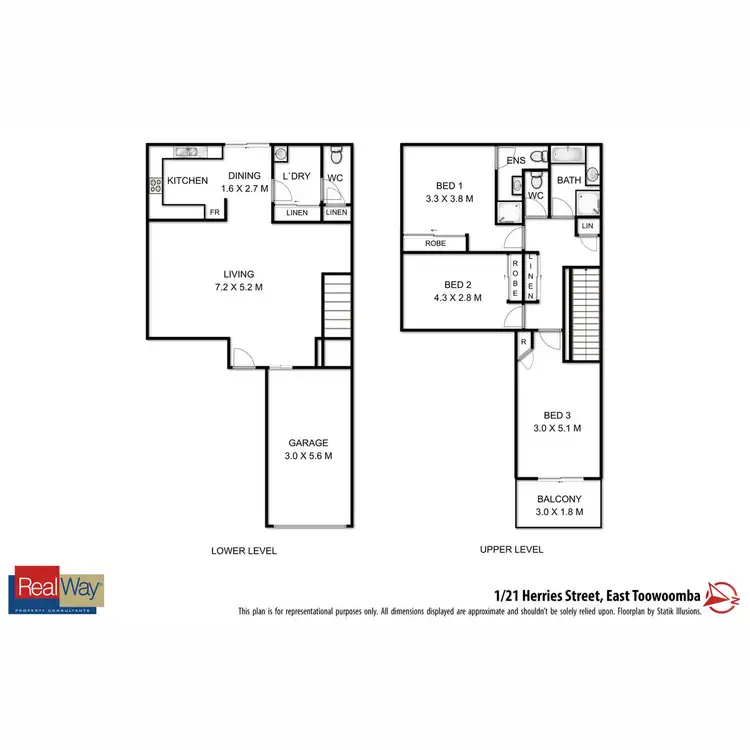 Floorplan of Homely unit listing, 1/21 Herries Street, East Toowoomba QLD 4350