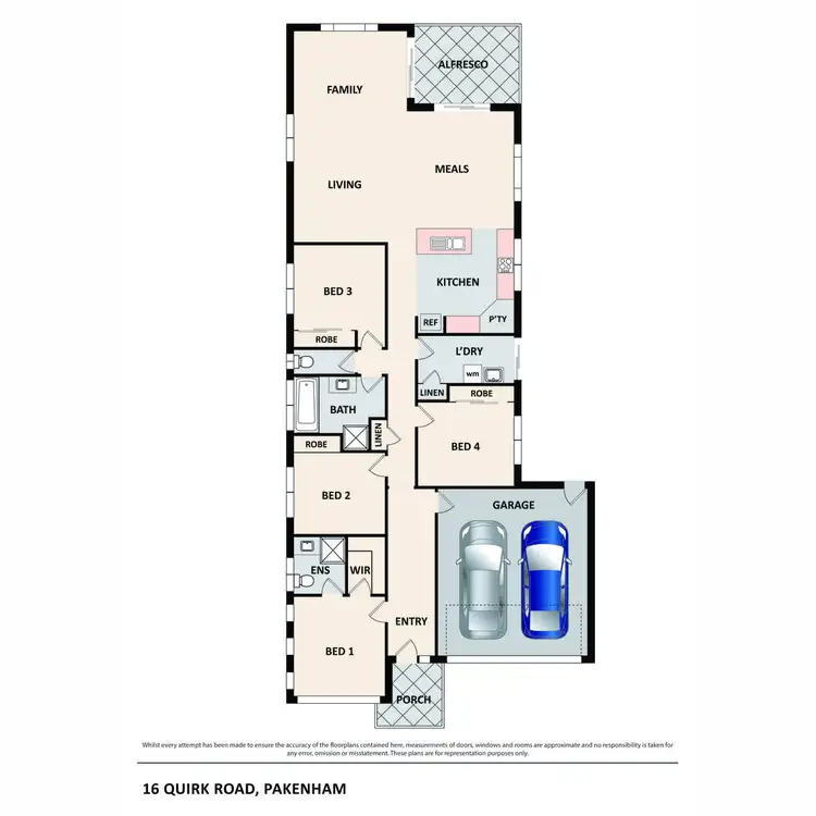 Floorplan of Homely house listing, 16 Quirk Road, Pakenham VIC 3810