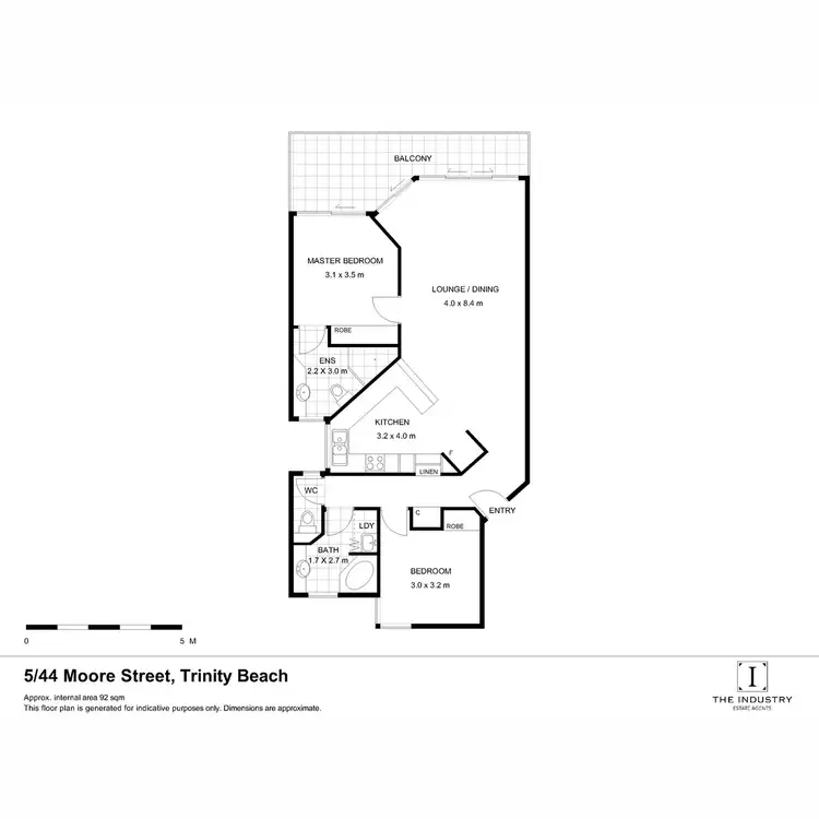 Floorplan of Homely apartment listing, 5/44 Moore Street, Trinity Beach QLD 4879