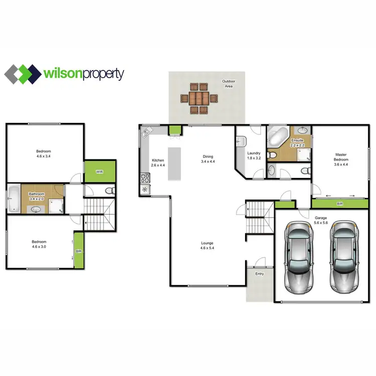 Floorplan of Homely house listing, 1/7 Chisholm Court, Traralgon VIC 3844