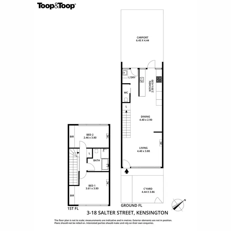Floorplan of Homely unit listing, 3/18 Salter Street, Kensington SA 5068