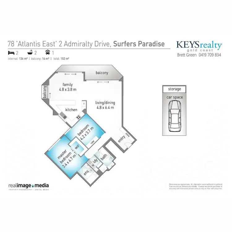 Floorplan of Homely apartment listing, 78/2 Admiralty Drive, Paradise Waters QLD 4217