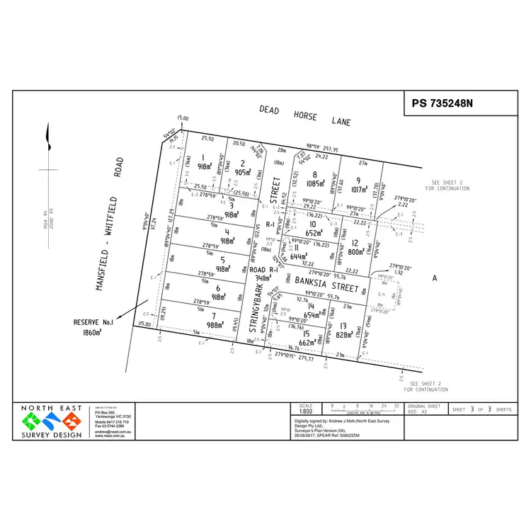Floorplan of Homely land listing, LOT 15 Stringybark Street, Mansfield VIC 3722