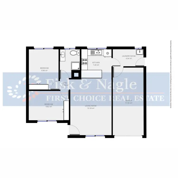 Floorplan of Homely unit listing, 3/16 Little Bega Street, Bega NSW 2550