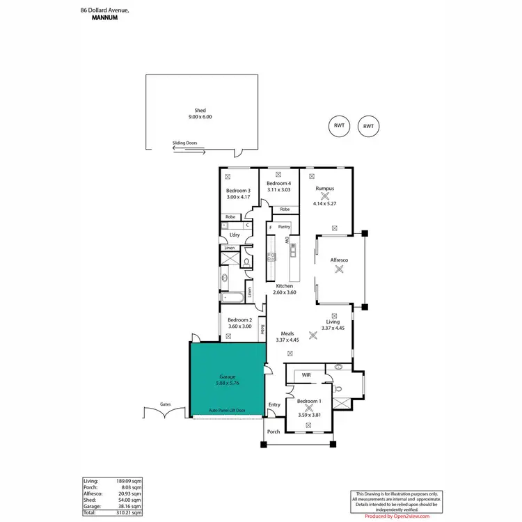 Floorplan of Homely house listing, 86 Dollard Avenue, Mannum SA 5238