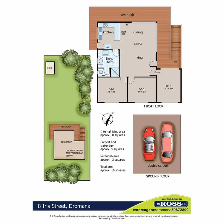 Floorplan of Homely house listing, 8 Iris Street, Dromana VIC 3936