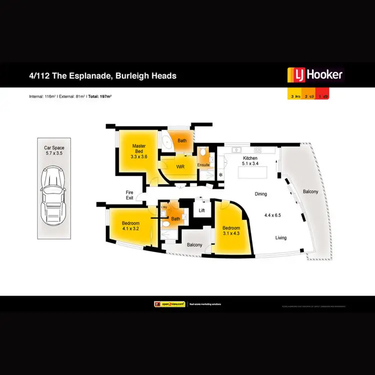 Floorplan of Homely unit listing, 4/112 The Esplanade, Burleigh Heads QLD 4220