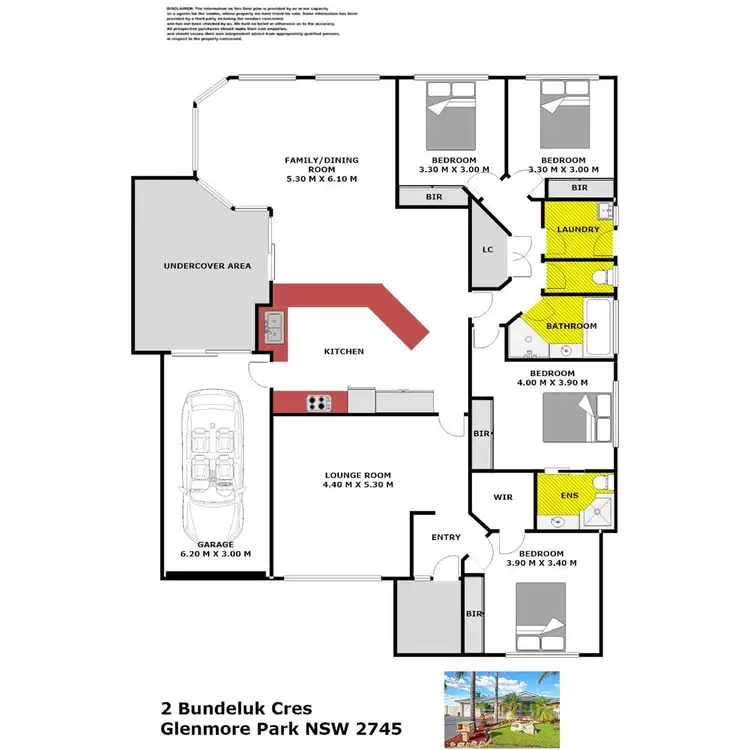 Floorplan of Homely house listing, 2 Bundeluk Crescent, Glenmore Park NSW 2745