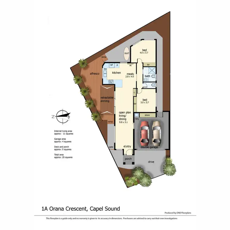 Floorplan of Homely house listing, 1A Orana Crescent, Capel Sound VIC 3940