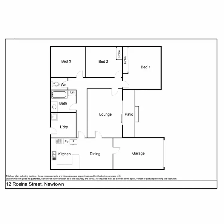Floorplan of Homely house listing, 12 Rosina Street, Newtown QLD 4350