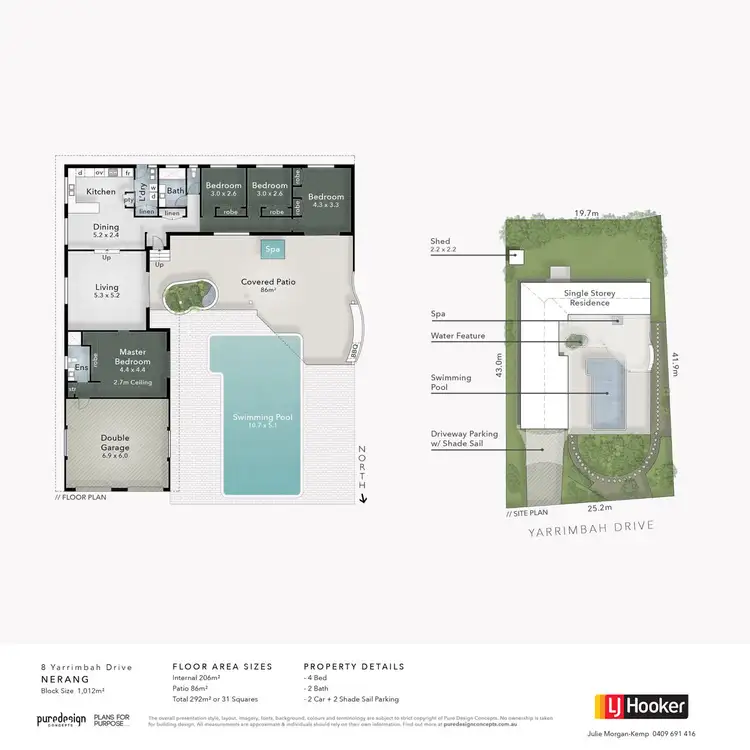Floorplan of Homely house listing, 8 Yarrimbah Drive, Nerang QLD 4211
