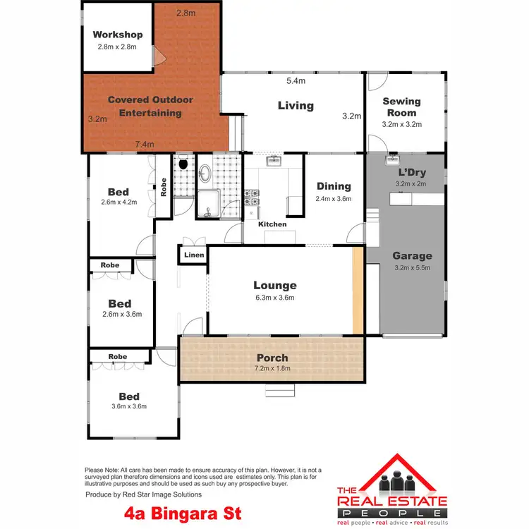 Floorplan of Homely house listing, 4A Bingara Street, Mount Lofty QLD 4350