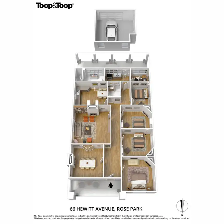 Floorplan of Homely house listing, 66 Hewitt Avenue, Rose Park SA 5067