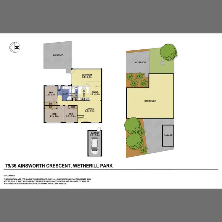 Floorplan of Homely villa listing, 79/36 Ainsworth Crescent, Wetherill Park NSW 2164