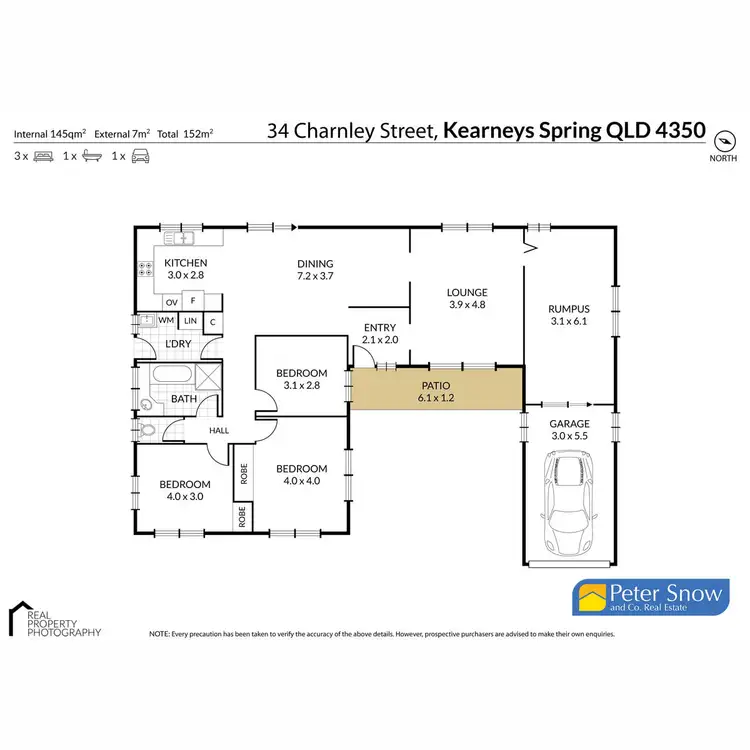 Floorplan of Homely house listing, 34 Charnley Street, Kearneys Spring QLD 4350