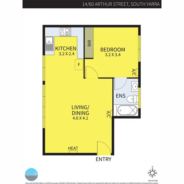 Floorplan of Homely apartment listing, 14/60 Arthur Street, South Yarra VIC 3141