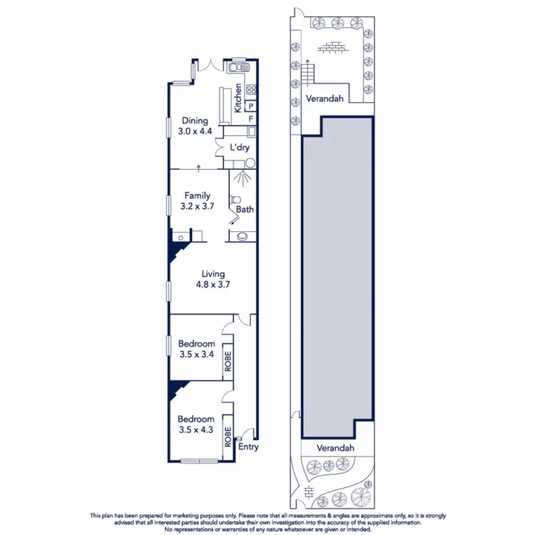 Floorplan of Homely house listing, 59 The Ridgeway, Kensington VIC 3031