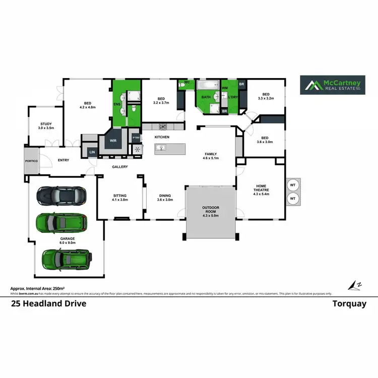 Floorplan of Homely house listing, 25 Headland Drive, Torquay VIC 3228