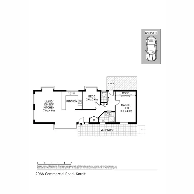 Floorplan of Homely house listing, 206A Commercial Road, Koroit VIC 3282