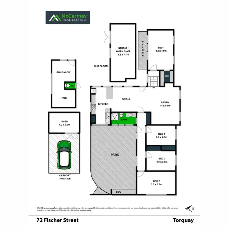 Floorplan of Homely house listing, 72 Fischer Street, Torquay VIC 3228