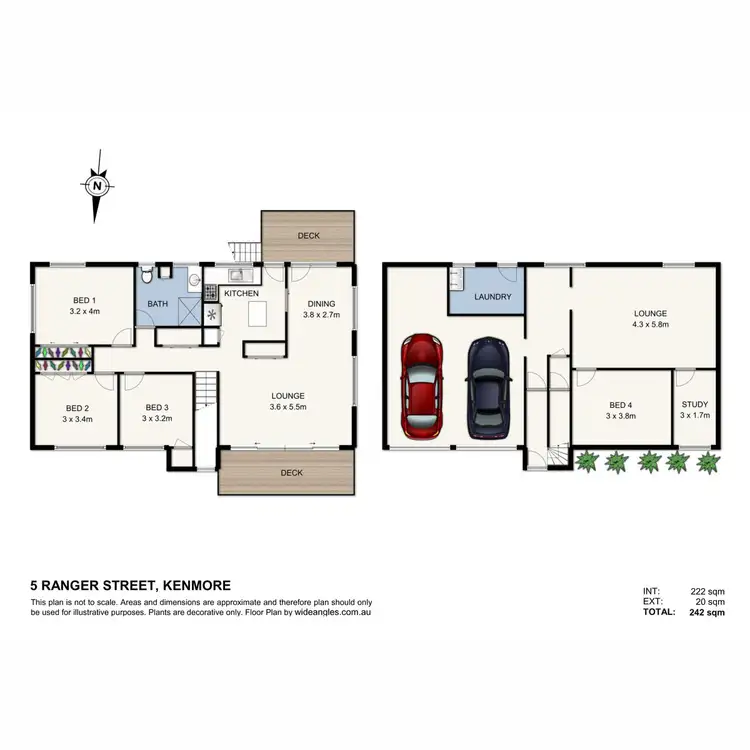 Floorplan of Homely house listing, 5 Ranger Street, Kenmore QLD 4069