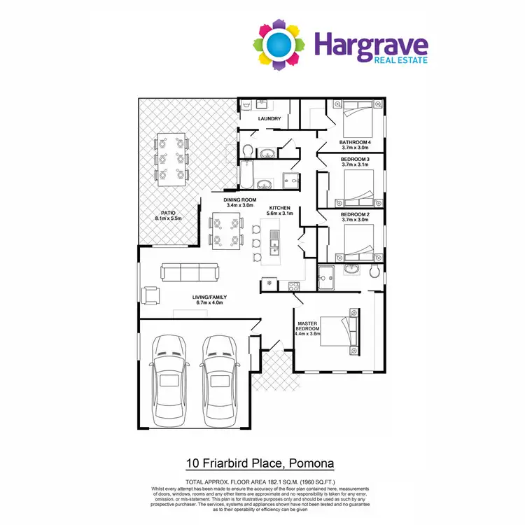 Floorplan of Homely house listing, 10 Friarbird Place, Pomona QLD 4568
