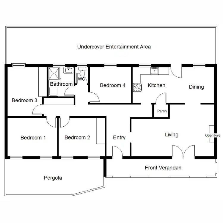 Floorplan of Homely house listing, 1 McKinnon Court, Port Augusta West SA 5700