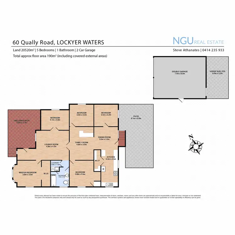 Floorplan of Homely house listing, 60 Qually Road, Lockyer Waters QLD 4311