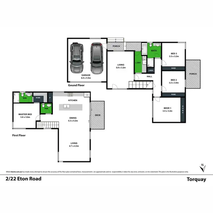 Floorplan of Homely house listing, 2/22 Eton Road, Torquay VIC 3228