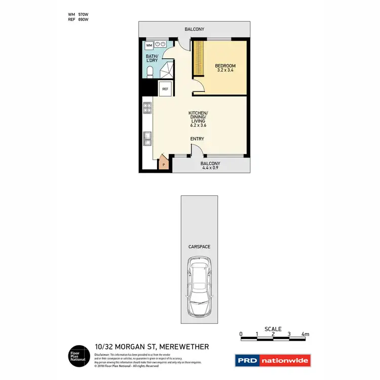 Floorplan of Homely apartment listing, 10/32 Morgan Street, Merewether NSW 2291