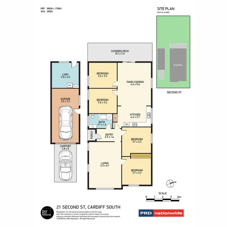Floorplan of Homely house listing, 21 Second Street, Cardiff South NSW 2285