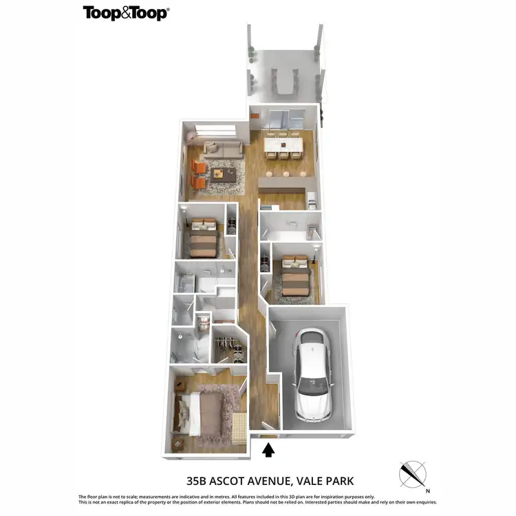 Floorplan of Homely house listing, 35B Ascot Avenue, Vale Park SA 5081