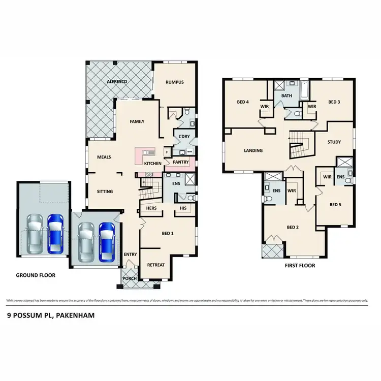 Floorplan of Homely house listing, 9 Possum Place, Pakenham VIC 3810