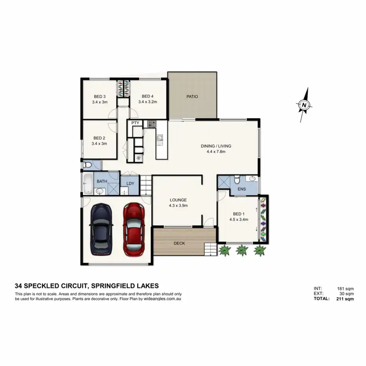 Floorplan of Homely house listing, 34 Speckled Circuit, Springfield Lakes QLD 4300
