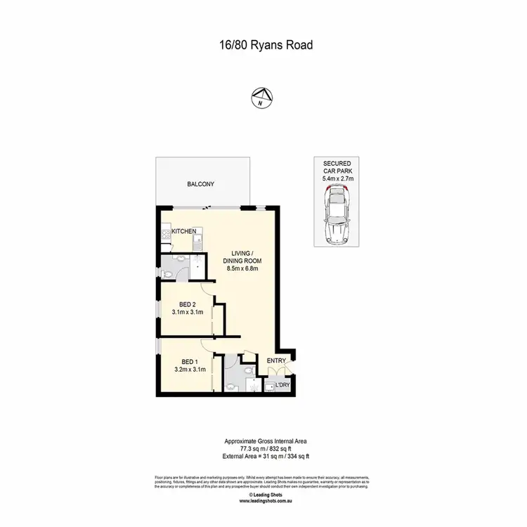 Floorplan of Homely unit listing, 16/80 Ryans Road, Nundah QLD 4012