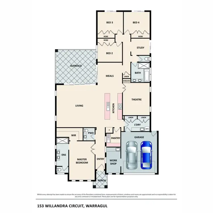 Floorplan of Homely house listing, 153 Willandra Circuit, Warragul VIC 3820