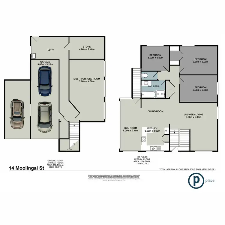 Floorplan of Homely house listing, 14 Moolingal Street, Jindalee QLD 4074