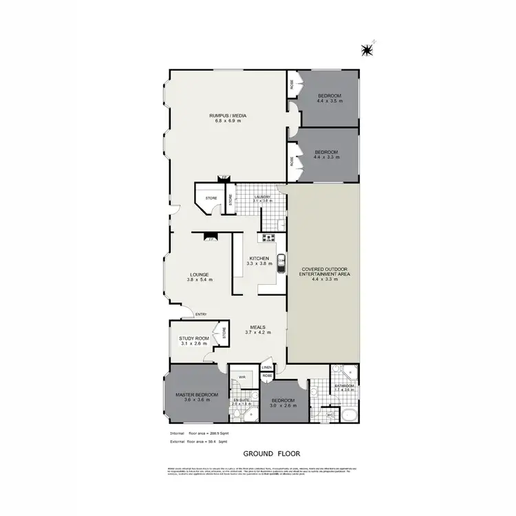 Floorplan of Homely house listing, 6 Lucinda Avenue, Highfields QLD 4352
