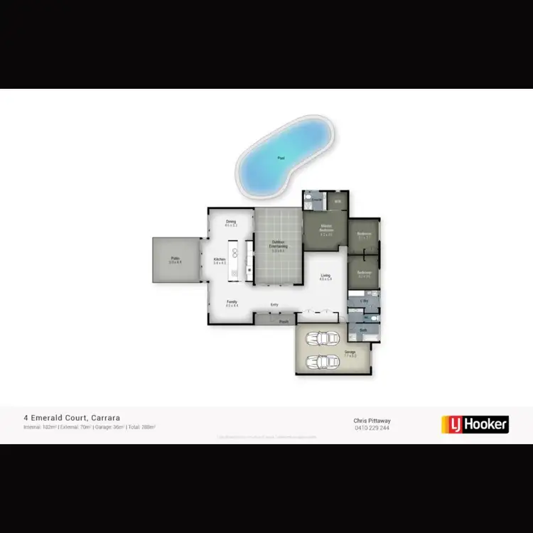 Floorplan of Homely house listing, 4 Emerald Court, Carrara QLD 4211
