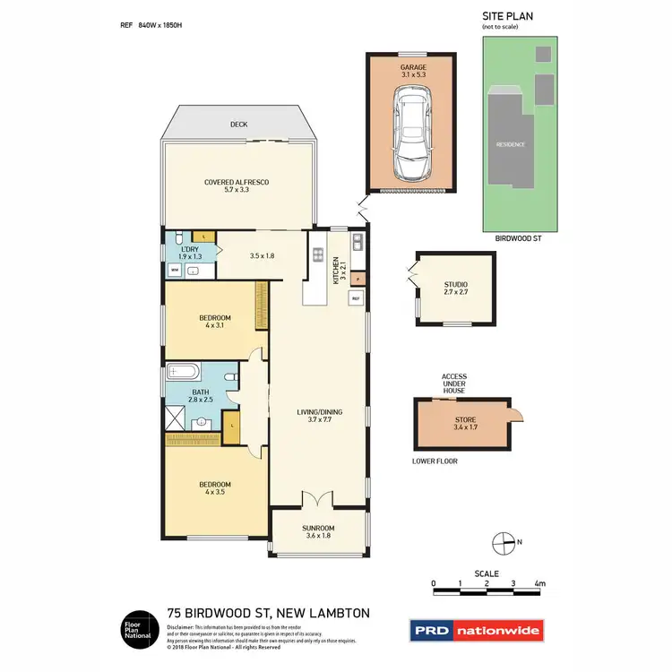 Floorplan of Homely house listing, 75 Birdwood Street, New Lambton NSW 2305