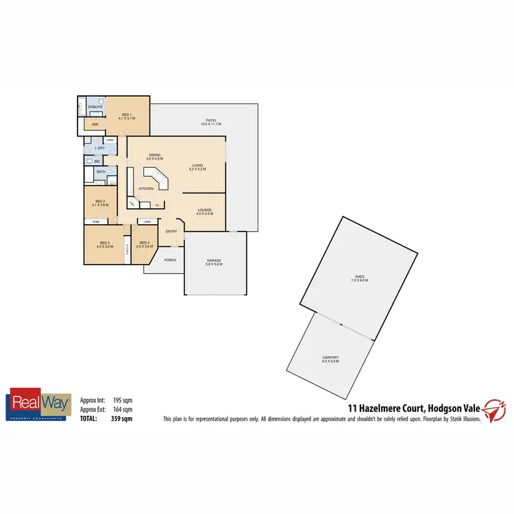 Floorplan of Homely house listing, 11 Hazelmere Court, Hodgson Vale QLD 4352